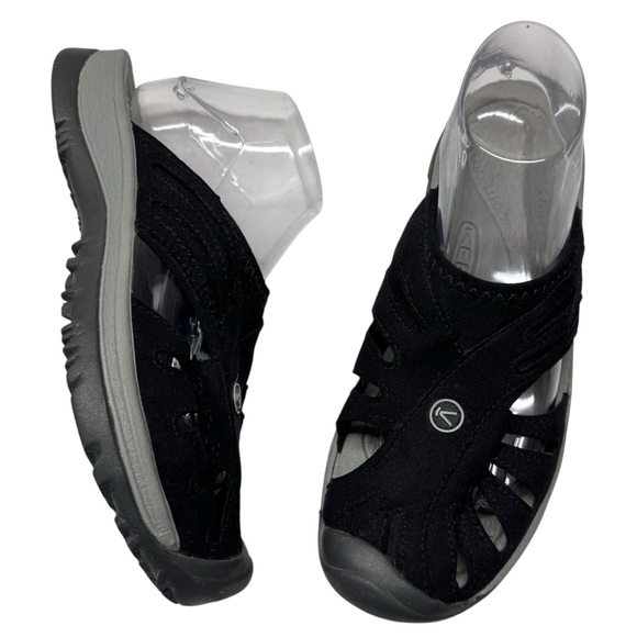 Keen rose slide sandals mules slip on anti odor black shoes Womens size 10 - Picture 1 of 15